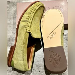 Franco Sarto Gina Suede Loafers Leaf Green 8.5